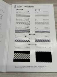 2400-ST-R 2400 Punto Maglia A Strisce Intrecciate[Cavo A Nastro] MARCHIO STELLARE (Hoshika) Sottofoto