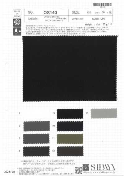 OS140 Twill MA1 riciclato
