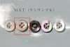 EX201MAT Takase Beige Front bottone in conchiglia opaco a 4 fori