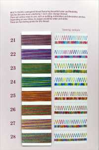 KING-STAR-MULTI Filo Da Ricamo Per Macchina Da Cucire King Star Multicolor Home FUJIX Sottofoto