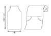 41923 Copertura In Rotolo Piatto PE Larghezza 500 Mm X 1400 Mm