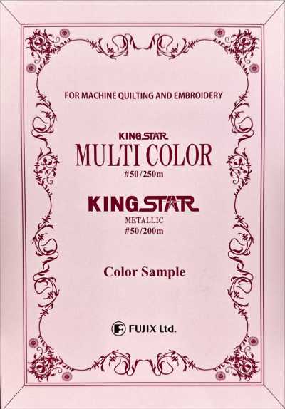 FUJIX-SAMPLE-27 Cartella campione metallica multicolore King Star