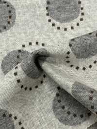 8025-1865-1 Maglia Jacquard A Pois A 3 Colori[Tessile / Tessuto] HOKKOH Sottofoto