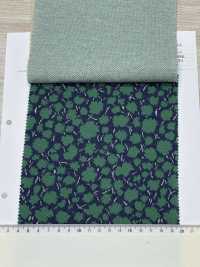 8025-1865-2 Jacquard Lavorato A Maglia A 3 Colori Con Stampa Floreale Fitta[Tessile / Tessuto] HOKKOH Sottofoto