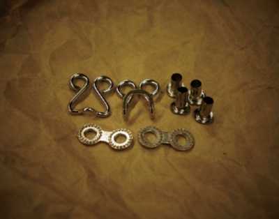 W-A2CH A-2 Set di gancetti per colletto (occhiello 6 mm/8 mm)