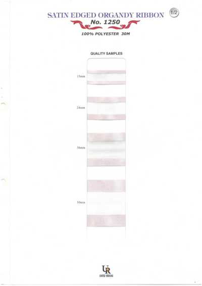 1250 Organza satinata con bordo