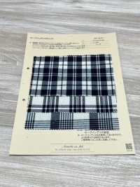 AN-9274 Corda Indigo Check[Tessile / Tessuto] Ariyoshi Shoten Sottofoto