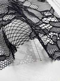KKF8250-58-D1 Pizzo Raschel Morbido A Doppio Orecchino, Larghezza Ampia[Tessile / Tessuto] Uni Textile(Komon Studio) Sottofoto
