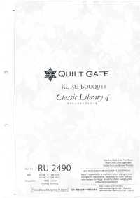 RU2490 Quiltgate Lulu Bouquet Biblioteca Classica 4[Tessile / Tessuto] COSMO TEXTILE Sottofoto