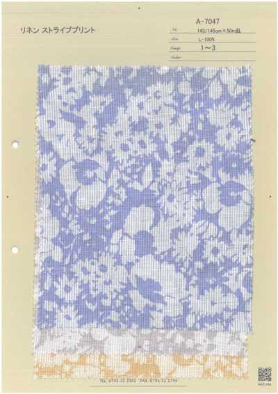 Stampa a righe in lino