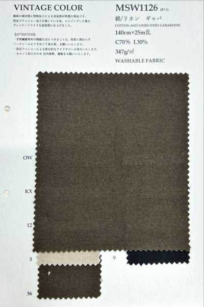 MSW1126 Gabardine cotone/lino