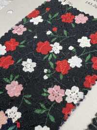 88635 SEVENBERRY® Chirimen Jacquard Cherry Blossom/Foglia Di Canapa[Tessile / Tessuto] VANCET Sottofoto