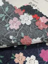 88635 SEVENBERRY® Chirimen Jacquard Cherry Blossom/Foglia Di Canapa[Tessile / Tessuto] VANCET Sottofoto