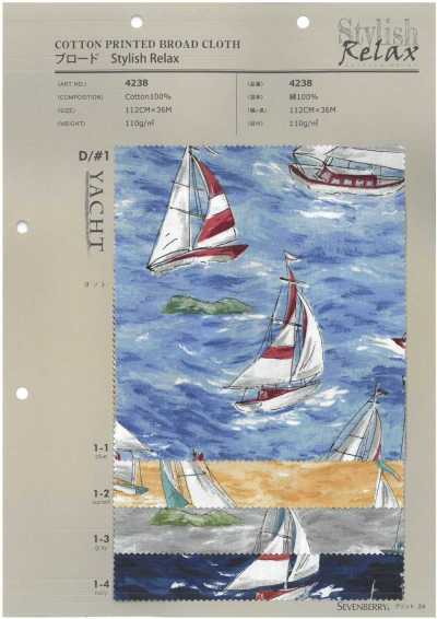 4238 SEVENBERRY® Popeline Stylish Relax Yacht