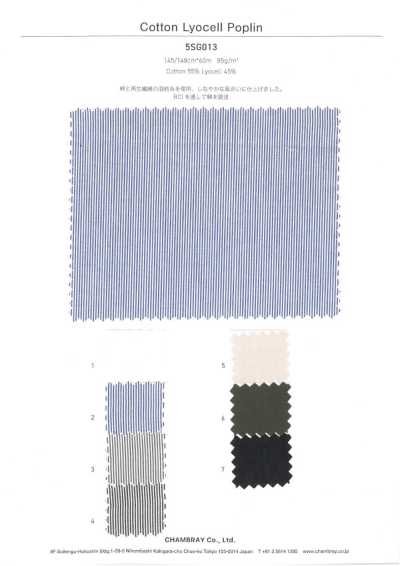 5SG013 Popeline di cotone e lyocell