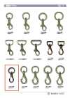 TRIGGER-SNAP-HOOK-4 Mini con testa rotonda Aminus 12 mm