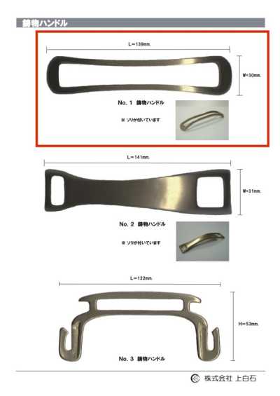 CAST-METAL-HANDLE-NO NO1 Maniglia pressofusa