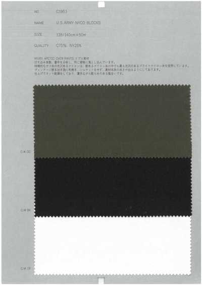 C1953 U.S.ARMY NYCO blocchi