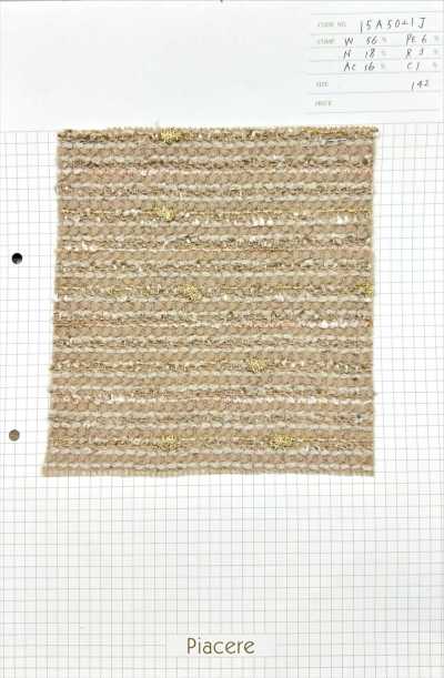 15A5021J Leno fantasia con pompon glitter
