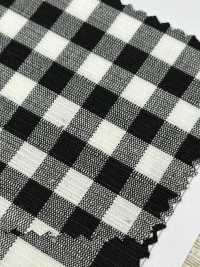 85428 Stretch Slub Gingham[Tessile / Tessuto] Parika Sottofoto