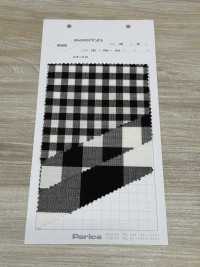 85428 Stretch Slub Gingham[Tessile / Tessuto] Parika Sottofoto