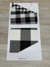 85428 Stretch Slub Gingham[Tessile / Tessuto] Parika Sottofoto