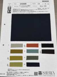 OS500 Twill Di Nylon Heve Vintage Con Finitura Idrorepellente[Tessile / Tessuto] SHIBAYA Sottofoto