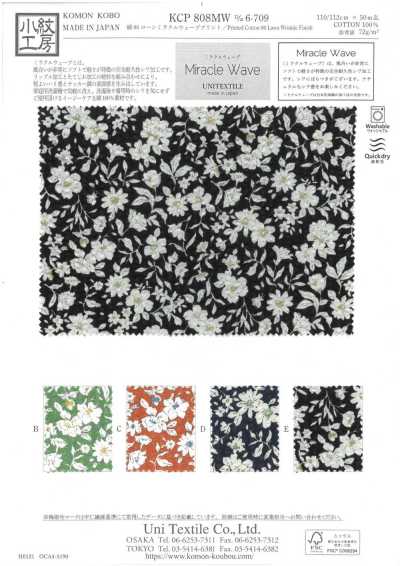 KCP808MW-D6-709 Batista di cotone 80 con stampa Miracle Wave