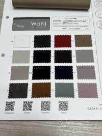7961 TRICOT ELASTICIZZATO IN VELLUTO A COSTE WAFIL®[Tessile / Tessuto] SASAKISELLM Sottofoto