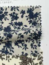 19186 Camicia In Velluto A Coste Tinta Unita Con Stampa Floreale[Tessile / Tessuto] SUNWELL Sottofoto