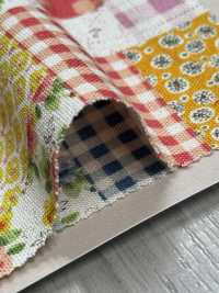 850516 Patchwork In Tela Di Lino SEVENBERRY®[Tessile / Tessuto] VANCET Sottofoto