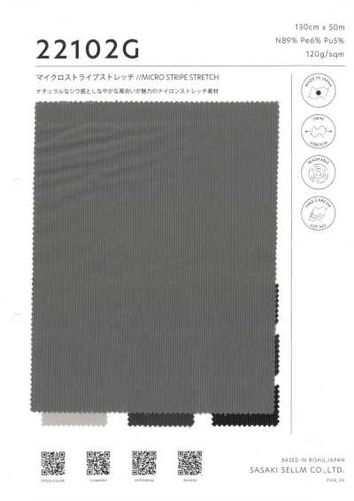 22102G Micro righe elasticizzato