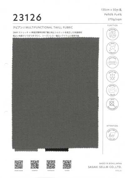 23126 Tebian Twill elasticizzato bi-direzionale