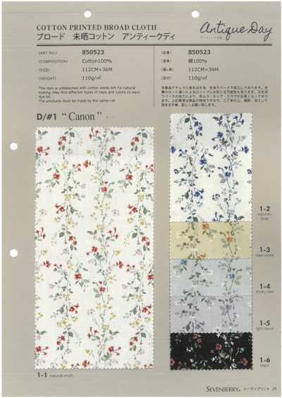 850523 SEVENBERRY® Popeline in cotone non sbiancato Antique De Canon