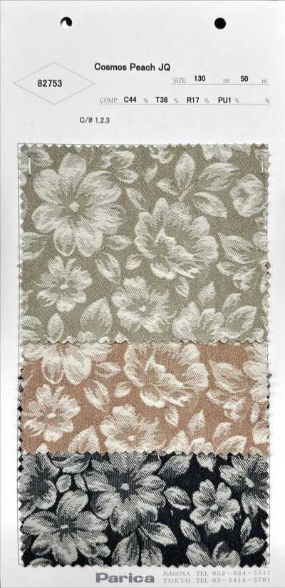 82753 Jacquard Cosmos Peach