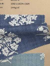 850530 Loomstate Blue Garden Mughetto[Tessile / Tessuto] VANCET Sottofoto