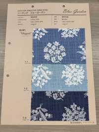 850530 Loomstate Blue Garden Mughetto[Tessile / Tessuto] VANCET Sottofoto