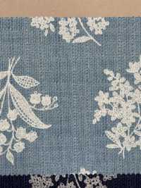 850530 Loomstate Blue Garden Mughetto[Tessile / Tessuto] VANCET Sottofoto