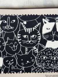 850536 SEVENBERRY® Oxford Cotone Non Sbiancato Nyan Comics[Tessile / Tessuto] VANCET Sottofoto