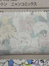 850536 SEVENBERRY® Oxford Cotone Non Sbiancato Nyan Comics[Tessile / Tessuto] VANCET Sottofoto