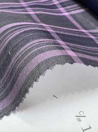 KYC326-D1 Organza A Quadri Tinta In Filo T/C[Tessile / Tessuto] Uni Textile(Komon Studio) Sottofoto