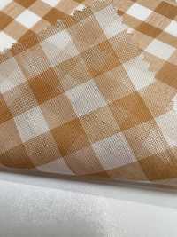 KYC326-W-D1 Organza Tinta In Filo T/C A Quadri Larghi[Tessile / Tessuto] Uni Textile(Komon Studio) Sottofoto