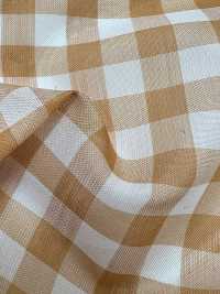 KYC326-W-D1 Organza Tinta In Filo T/C A Quadri Larghi[Tessile / Tessuto] Uni Textile(Komon Studio) Sottofoto