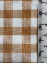 KYC326-W-D1 Organza Tinta In Filo T/C A Quadri Larghi[Tessile / Tessuto] Uni Textile(Komon Studio) Sottofoto