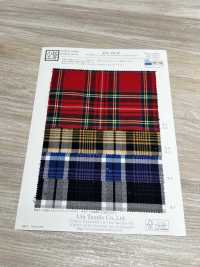 KYC401-W-D1 Filato Tinto In Filo T/Ry Check Fuzzy[Tessile / Tessuto] Uni Textile(Komon Studio) Sottofoto