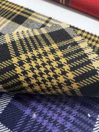 KYC401-W-D2 Filato Tinto In Filo T/Ry Check Fuzzy[Tessile / Tessuto] Uni Textile(Komon Studio) Sottofoto