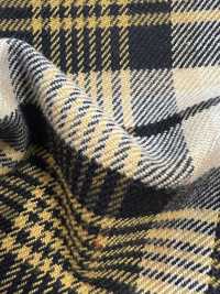 KYC401-W-D2 Filato Tinto In Filo T/Ry Check Fuzzy[Tessile / Tessuto] Uni Textile(Komon Studio) Sottofoto