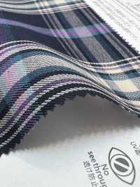 KYC411-D1 Cura Del Filato Tinto In Filo T/C Check Gold[Tessile / Tessuto] Uni Textile(Komon Studio) Sottofoto