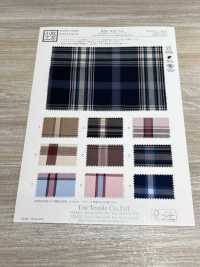 KYC411-D1 Cura Del Filato Tinto In Filo T/C Check Gold[Tessile / Tessuto] Uni Textile(Komon Studio) Sottofoto