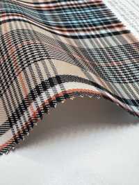 KYC411-D3 T/C Filato Tinto In Filo Check Gold Care[Tessile / Tessuto] Uni Textile(Komon Studio) Sottofoto